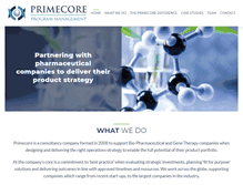 Tablet Screenshot of primecorepm.com
